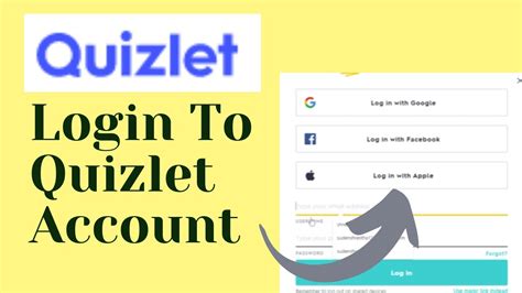 quizlet login